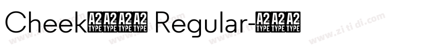 Cheekふぉんと Regular字体转换